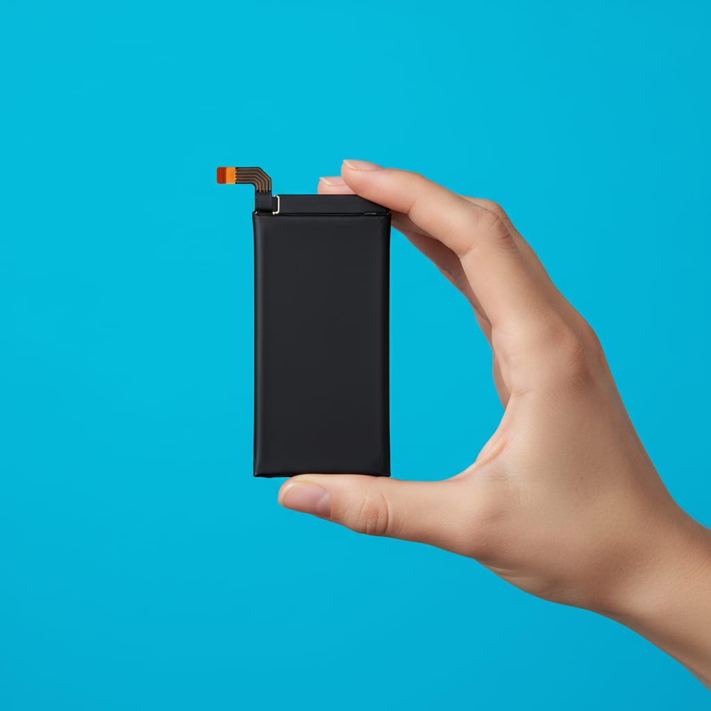 Monteur vervangt iPhone batterij